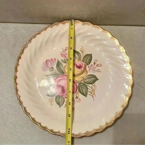 Vintage Royal China Warranted 22 Karat Gold QUBAN ROYAL 10.5” Dinner Plate - Picture 11 of 11